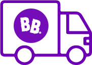 Blueberry truck logo icon